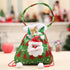 Santa Claus Christmas Decorations For Home Snowman Cloth Gift Bags With Handles For Cookie Candy Drawstring Merry Christmas Bags - menochic